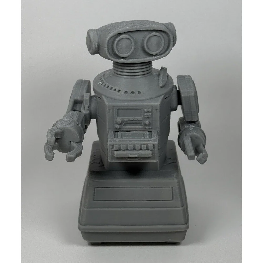 Omnibot 2000 Robot 5” Figure Retro 1980s Toy Drawer Open Variant